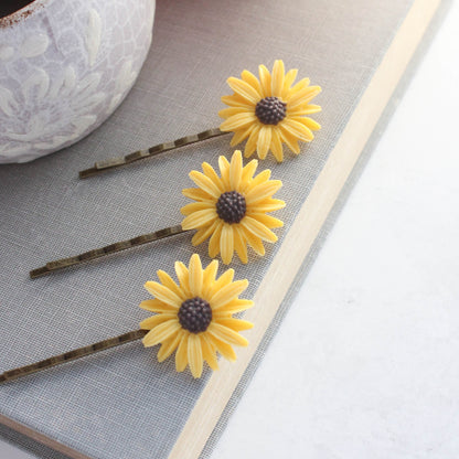 Sunflower Bobby Pins