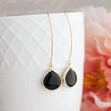 Load image into Gallery viewer, Candy Jewel Earrings  - Jet Black