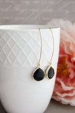 Load image into Gallery viewer, Candy Jewel Earrings  - Jet Black