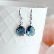 Load image into Gallery viewer, Sparkle Drop Earrings - Clear Glass