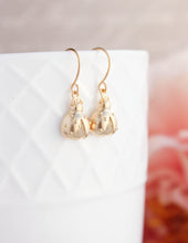 Load image into Gallery viewer, Gold Ladybug Earrings