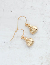 Load image into Gallery viewer, Gold Ladybug Earrings