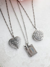 Load image into Gallery viewer, Antiqued Silver Heart Locket