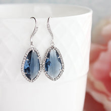 Load image into Gallery viewer, Navy Blue Glass Jewel Set
