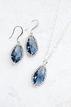Load image into Gallery viewer, Navy Blue Glass Jewel Set