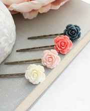 Load image into Gallery viewer, Floral Bobby Pins - BP1021