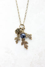 Load image into Gallery viewer, Nature Charm Necklace - Midnight Blue