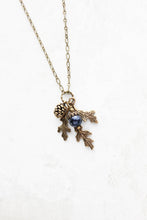 Load image into Gallery viewer, Nature Charm Necklace - Midnight Blue