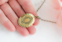 Load image into Gallery viewer, Black Floral Cameo Locket