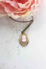 Load image into Gallery viewer, Lady Cameo Locket - Pink