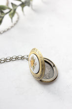 Load image into Gallery viewer, Yellow Rose Cameo Locket NEW