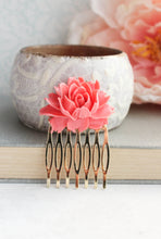 Load image into Gallery viewer, Coral Pink Rose Comb - C2004