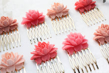 Load image into Gallery viewer, Coral Pink Rose Comb - C2004