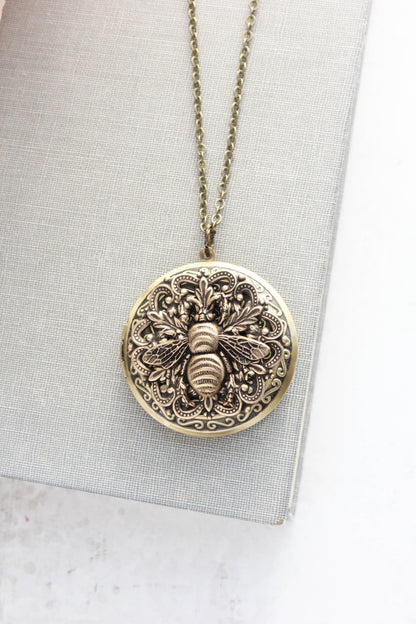 Bee Locket Necklace