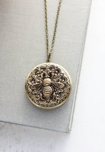 Load image into Gallery viewer, Bee Locket Necklace