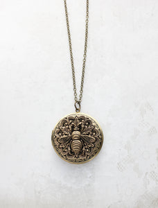 Bee Locket Necklace