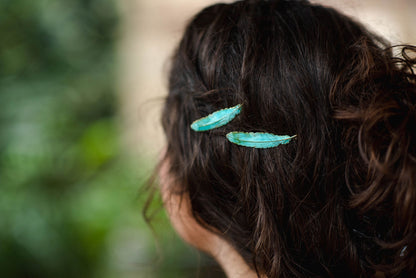 Feather Bobby Pin - one piece