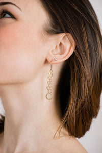 Cascading Bubble Earrings - Gold