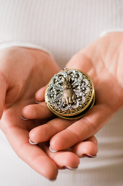 Rabbit Locket Necklace