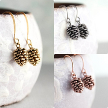 Load image into Gallery viewer, Rose Gold Pinecone Earrings (6 options)