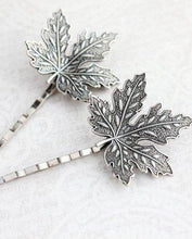 Load image into Gallery viewer, Maple Leaf Bobby Pins - Gold
