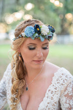 Load image into Gallery viewer, Navy Blue Glass Jewel Set