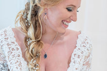 Load image into Gallery viewer, Navy Blue Glass Jewel Set
