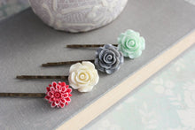 Load image into Gallery viewer, Flower Bobby Pins - BP1005
