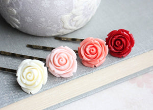 Ombre Rose Bobby Pins - BP1012