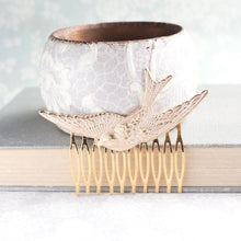 Load image into Gallery viewer, Bird Comb - Verdigris Patina