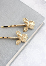 Load image into Gallery viewer, Iris Bobby Pins - Gold