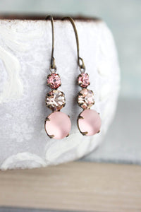 Three Jewel Drop - Pink
