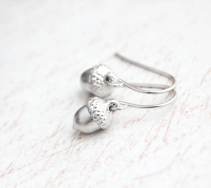 Tiny Acorn Earrings (3 options)