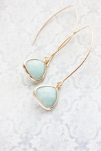Load image into Gallery viewer, Long Glass Earrings - Alice Blue