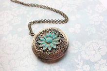 Load image into Gallery viewer, Sunflower Locket Necklace