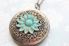 Load image into Gallery viewer, Sunflower Locket Necklace