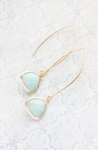 Load image into Gallery viewer, Long Glass Earrings - Alice Blue