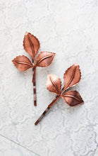Load image into Gallery viewer, Copper Branch Bobby Pins (Set of two pins)