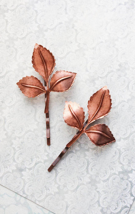 Copper Branch Bobby Pins (Set of two pins)