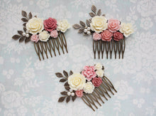 Load image into Gallery viewer, Dusty Pink Hair Comb - C1043