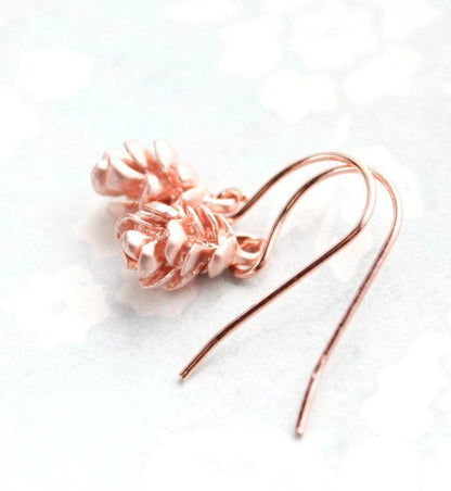 Tiny Silver Tree Cone Earrings (3 colors)