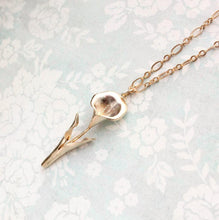Load image into Gallery viewer, Calla Lily Necklace - Gold