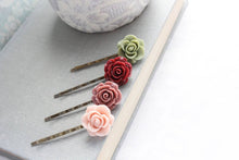 Load image into Gallery viewer, Floral Bobby Pins - BP1004