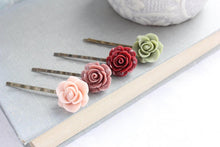 Load image into Gallery viewer, Floral Bobby Pins - BP1004
