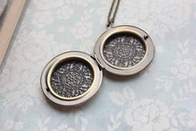 Load image into Gallery viewer, Rabbit Locket Necklace - Antiqued Brass