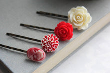 Load image into Gallery viewer, Bright Red Bobby Pins - BP1012