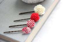 Load image into Gallery viewer, Bright Red Bobby Pins - BP1012