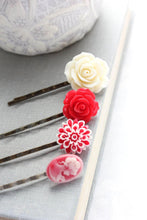 Load image into Gallery viewer, Bright Red Bobby Pins - BP1012