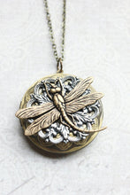 Load image into Gallery viewer, Dragonfly Locket Necklace