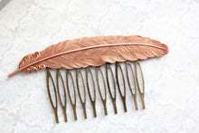 Load image into Gallery viewer, Feather Comb - Copper